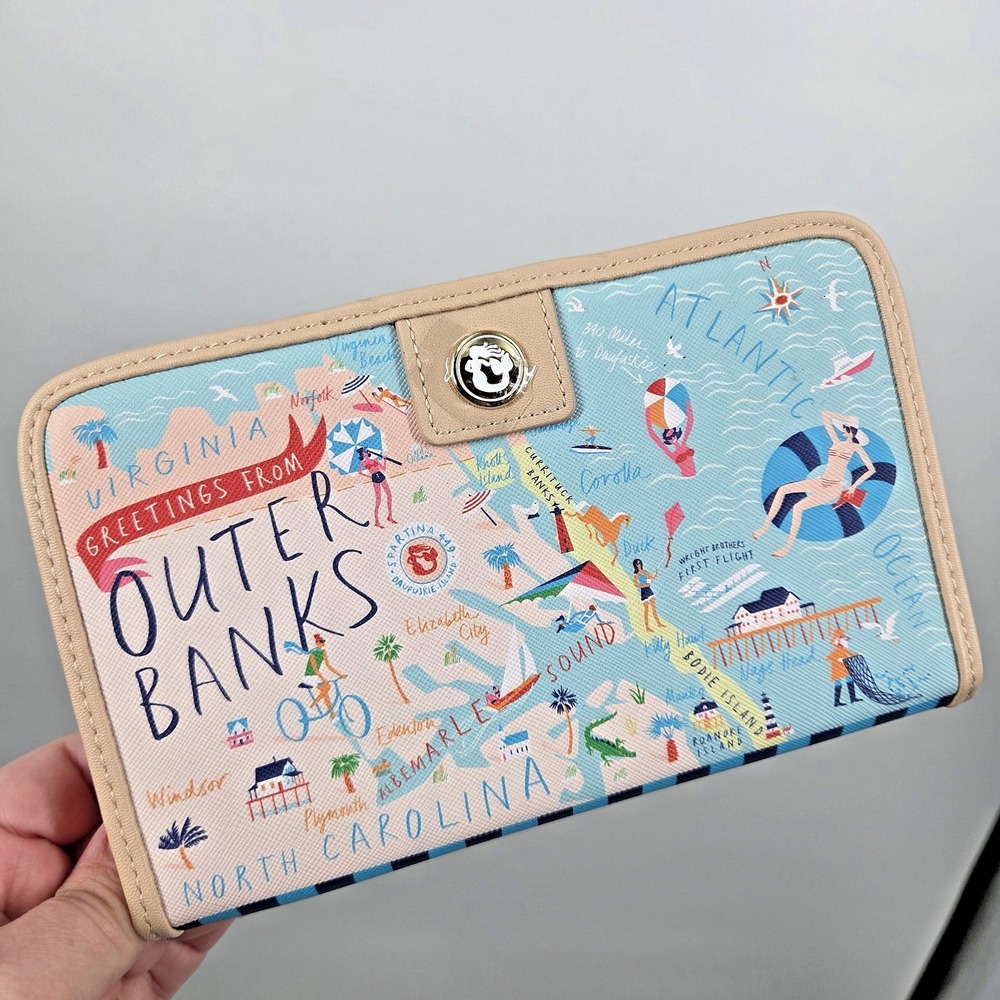Spartina 449 Outer Banks North Carolina Snap Wallet
